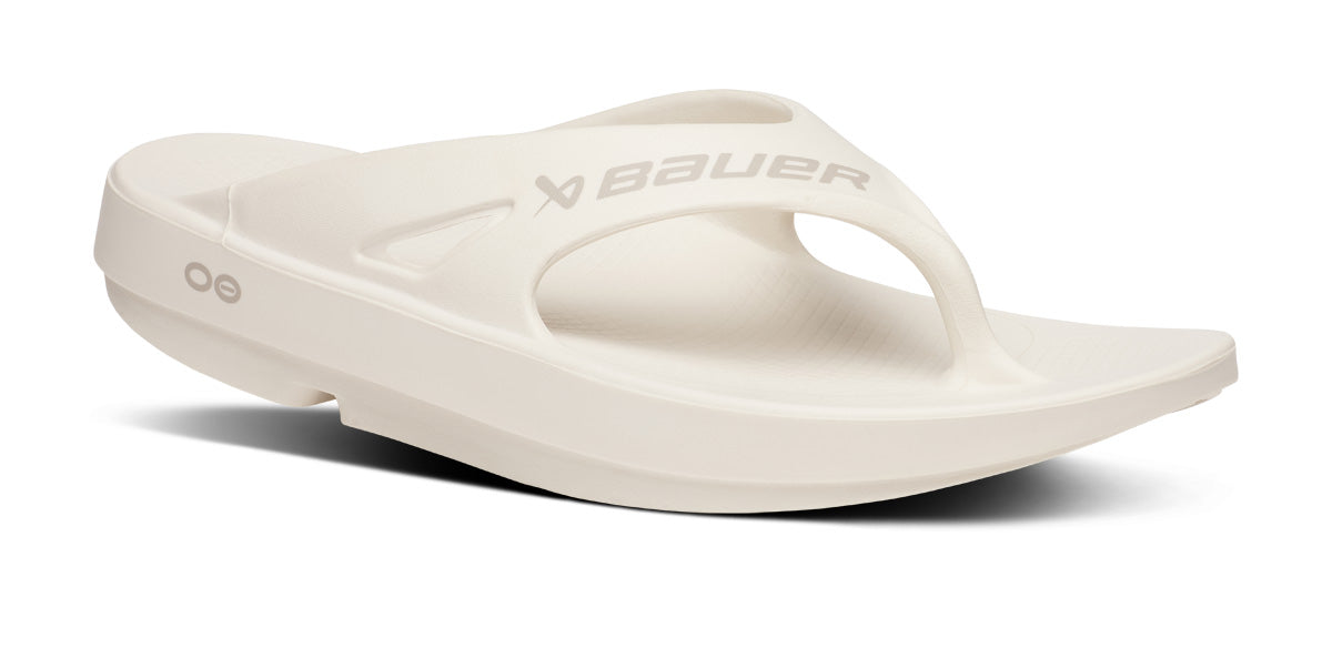 BAUER/OOFOS Men's OOriginal Sport Sandal ?C Chalk