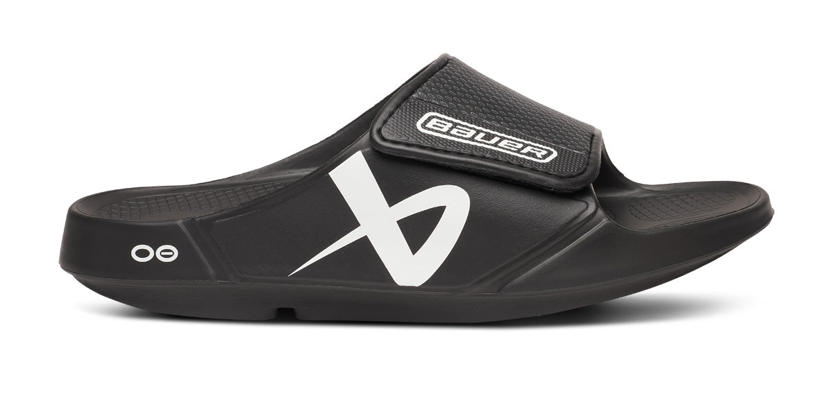 BAUER/OOFOS Women's OOahh Sport Flex Sandal ?C Black - Image 2